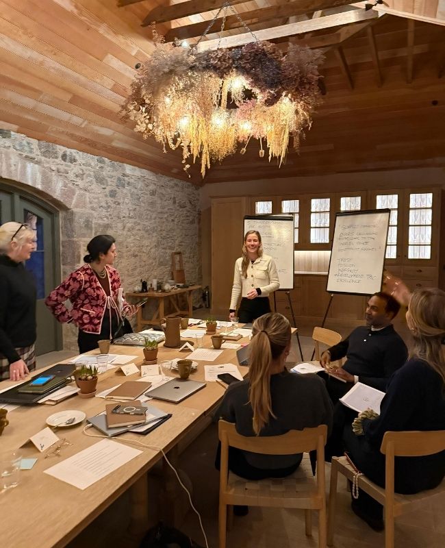 Jess leading a leadership session